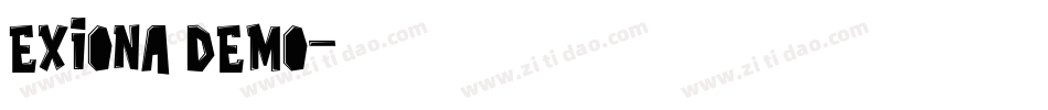 Exiona Demo字体转换